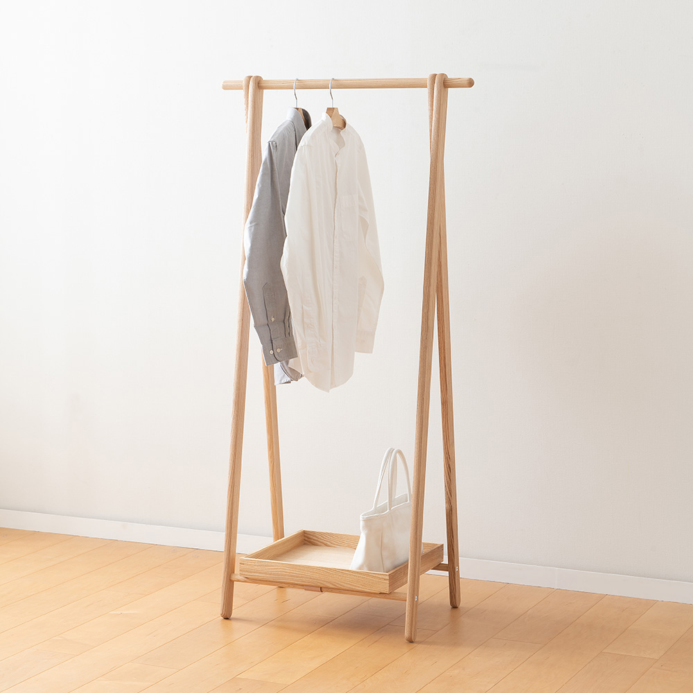 Dress Rack [Maple] - Width 65-104.5cm
